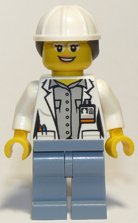 Lego, Minifigure, City, Town, Volcano Explores, Female Scientist, CTY0693