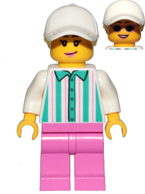 Lego, Minifigure, City, Town, Recreation, Ice Cream Vendor, Cap, CTY1026