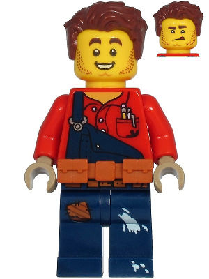 Lego, Minifigure, City, Town, Harl Hubbs, Utility Belt, CTY1074