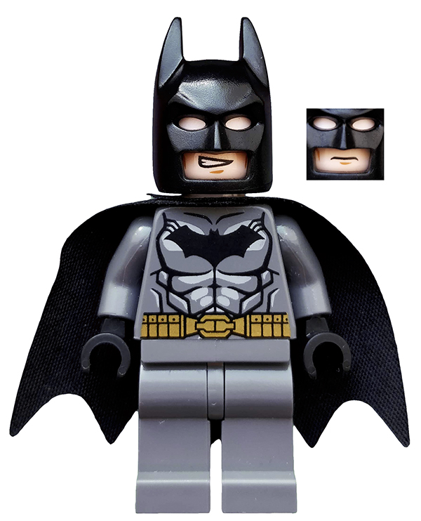 Lego, Minifigure, Dimensions, Batman, Dark Bluish Gray Suit with Blue Disc, DIM002-1