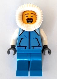 Lego, Minifigure, Holiday, Sweeper, Fur-Lined Hood, HOL162