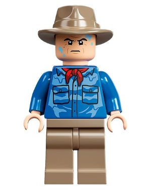 Lego, Minifigures, Alan Grant - Shirt with Water Stains, Jurassic Park, JW096