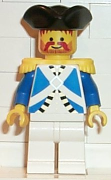 Lego, Minifigure, Pirates, Imperial Officer, PI063