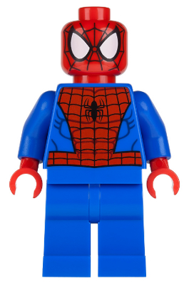 Lego Minifigure, Spider-Man, Super Heroes, Avengers, Spider-Man - Black Web Pattern, SH038