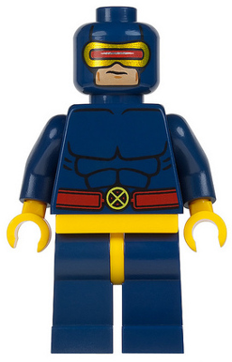 Lego, Minifigure, Super Heroes, X-Men, Cyclops, SH117