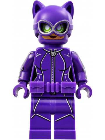 Lego, Minifigure, The LEGO Batman Movie, Catwoman, Dark Purple Suit, Utility Belt, SH330