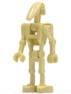 Lego, Minifigure. Star Wars, Battle Droid Tan One Straight Arms , SW0001c