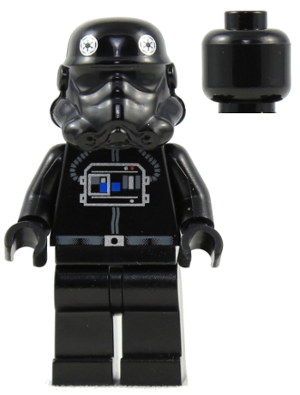 TIE Interceptor/ TIE Fighter Pilot, Lego Star Wars Minifigure, SW0035b