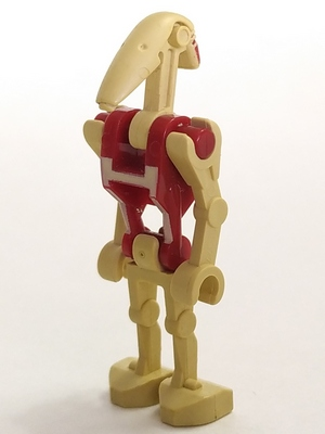 Lego, Minifigure. Star Wars, Battle Droid Security, Red Torso SW0047