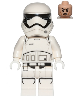 Lego, Minifigure, Star Wars, First Order Stormtrooper, Rounded Mouth Pattern, SW0667, 75184-8