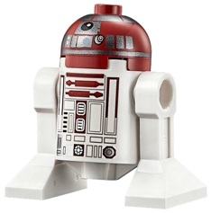 Lego, Minifigure, Star Wars, Astromech Droid, R4-P17, Silver Band Black Rectangles, SW0706