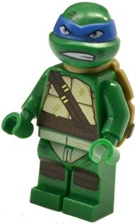 Lego, Minifigure, Teenage Mutant Ninja Turtles, Leonardo, Gritted Teeth, Smudge, TNT024