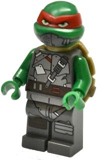 Lego, Minifigure, Teenage Mutant Ninja Turtles, Raphael with Armor, TNT026